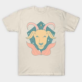 Capricorn Sea Goat (Peach) T-Shirt